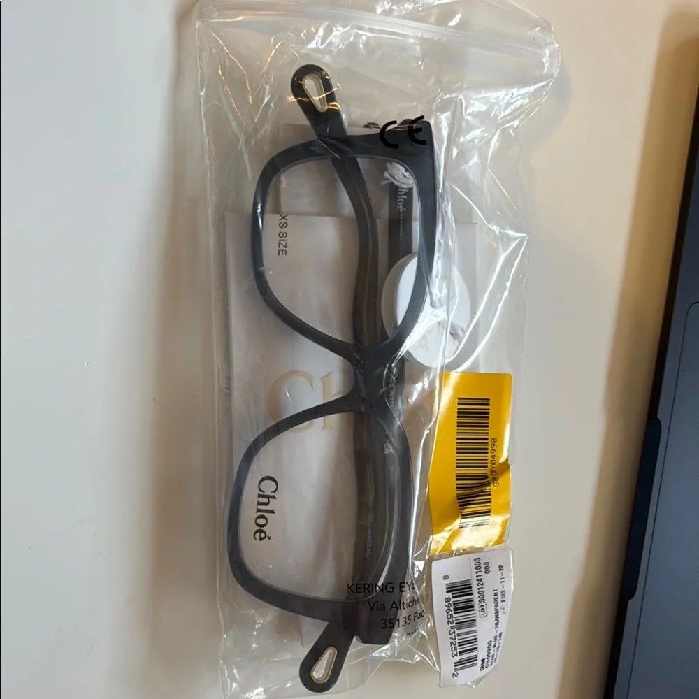 Chloé Matte Slate Blue Square-Angled Optical Glasses